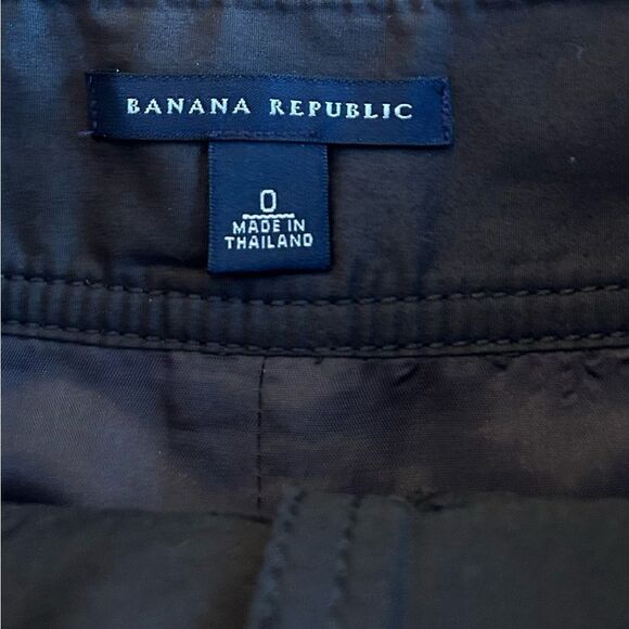 Banana Republic Brown Wool A Line Skirt Button Front Size 0 - Picture 10 of 10